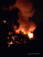 Rock Hill, Well Hill warehouse blaze 2009 copyright Anne Ireland 2009