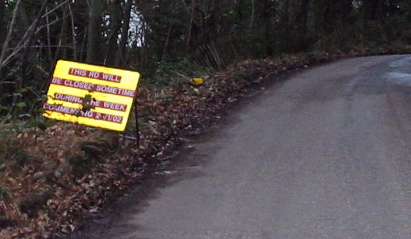 Daltons Road sign